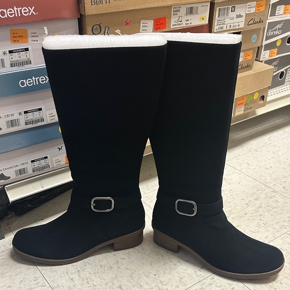 Dansko Dalinda Black Knee-High Winter Boots